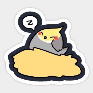 Nesting Cockatiel Sticker